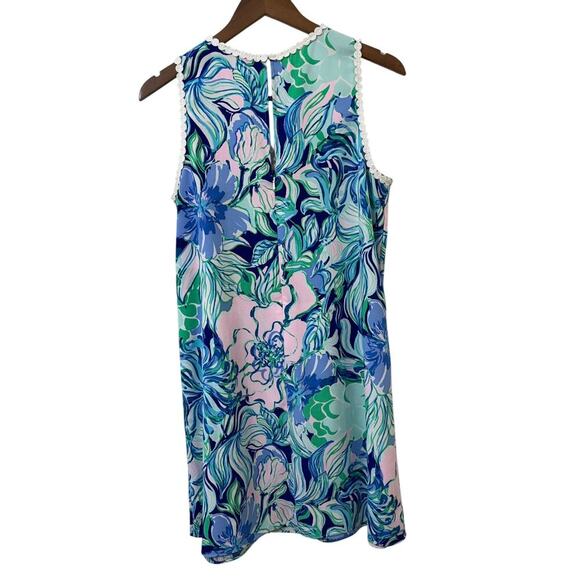 Lilly Pulitzer Nola Shift Crochet Lace Spring Midi Floral Easter Dress Medium - Picture 9 of 11